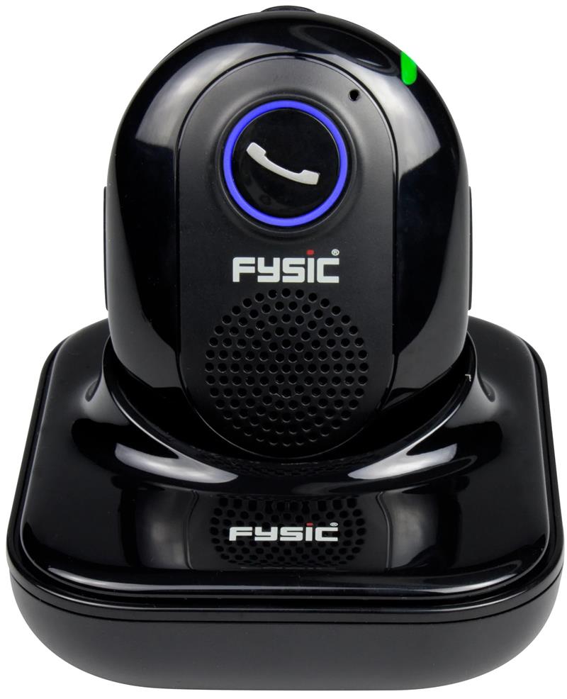  Fysic Big Button Huistelefoon Antwoordapparaat Draadloze SOS Paniekknop Black