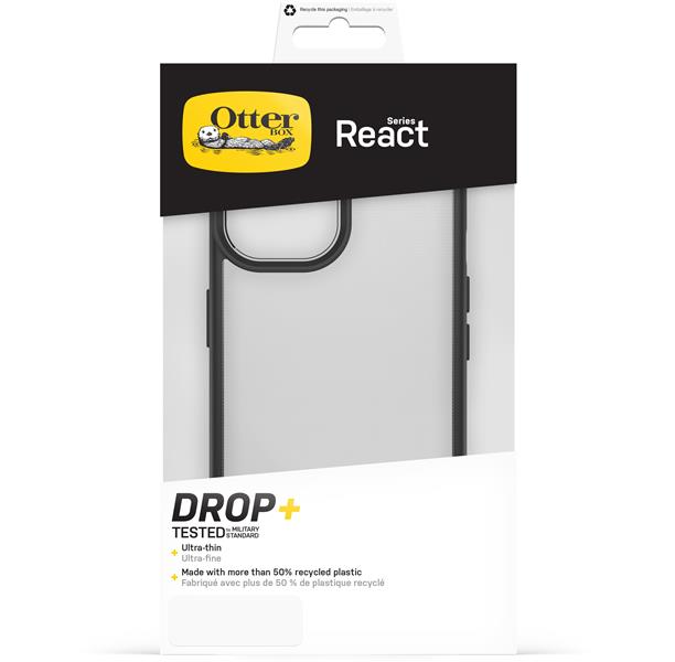 OtterBox React SKITTLES Black Crystal clear/black mobiele telefoon behuizingen Hoes