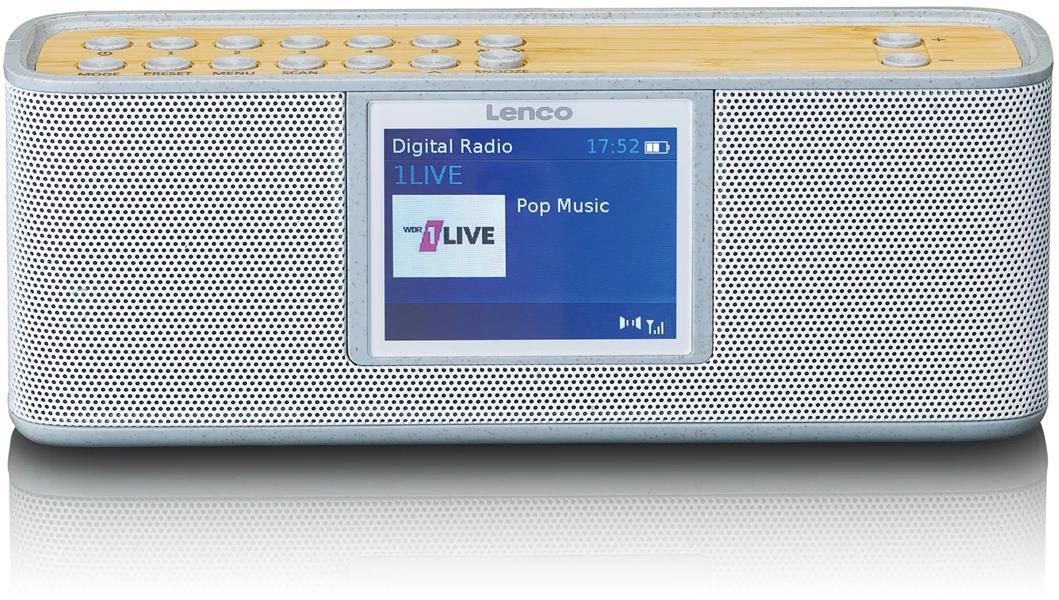  Lenco Portable Eco DAB Bluetooth Radio Grey