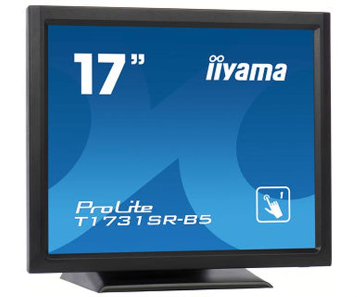 iiyama ProLite T1731SR-B5 touch screen-monitor 43,2 cm (17"") 1280 x 1024 Pixels Zwart Single-touch