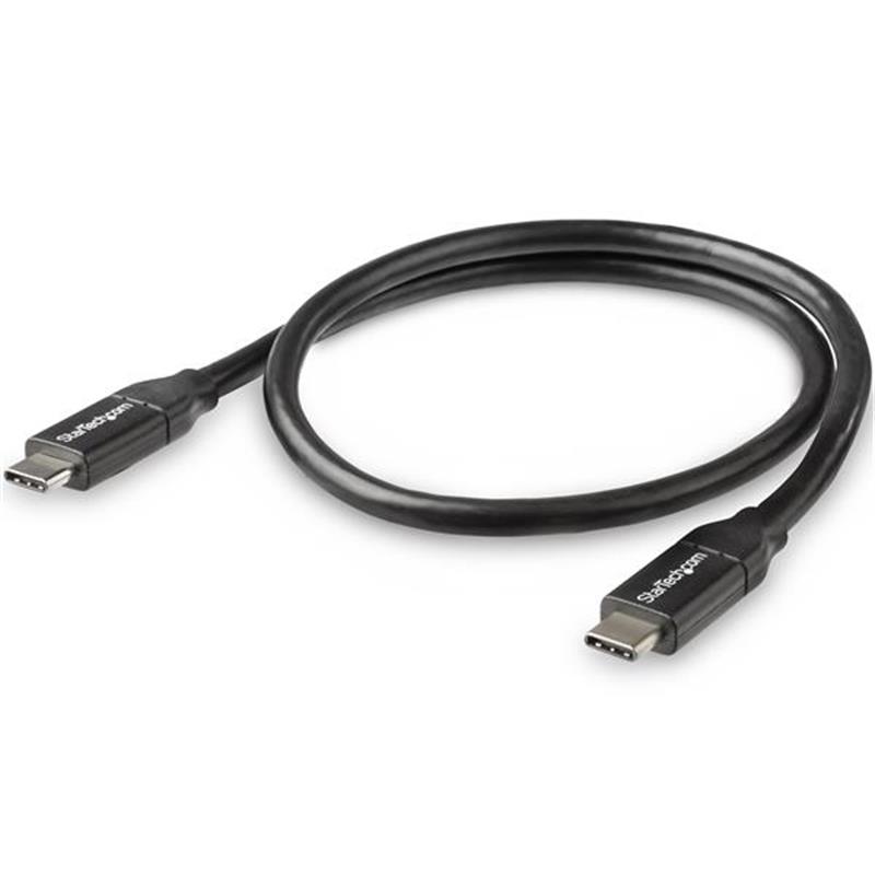StarTech.com USB-C naar USB-C kabel met 5A/100W Power Delivery M/M 50 cm USB 2.0 USB-IF certificatie