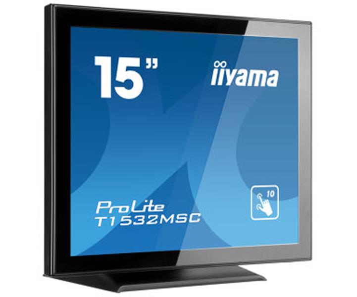 iiyama ProLite T1532MSC-B5X touch screen-monitor 38,1 cm (15"") 1024 x 768 Pixels Zwart Multi-touch