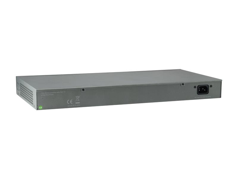 LevelOne GEP-2851 Managed Gigabit Ethernet (10/100/1000) Power over Ethernet (PoE) Zwart