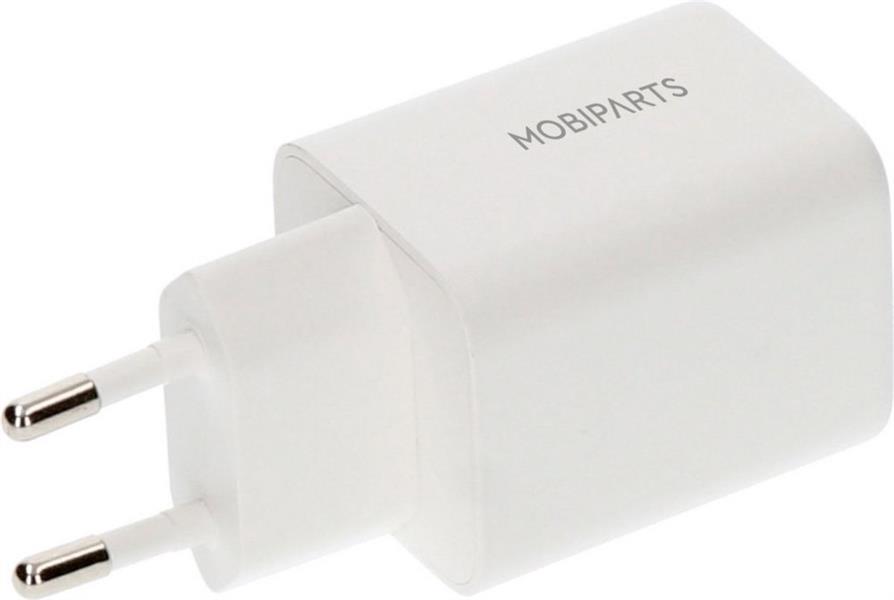 Mobiparts GaN Wall Charger USB-C/USB-A PD 3.0/QC 45W White