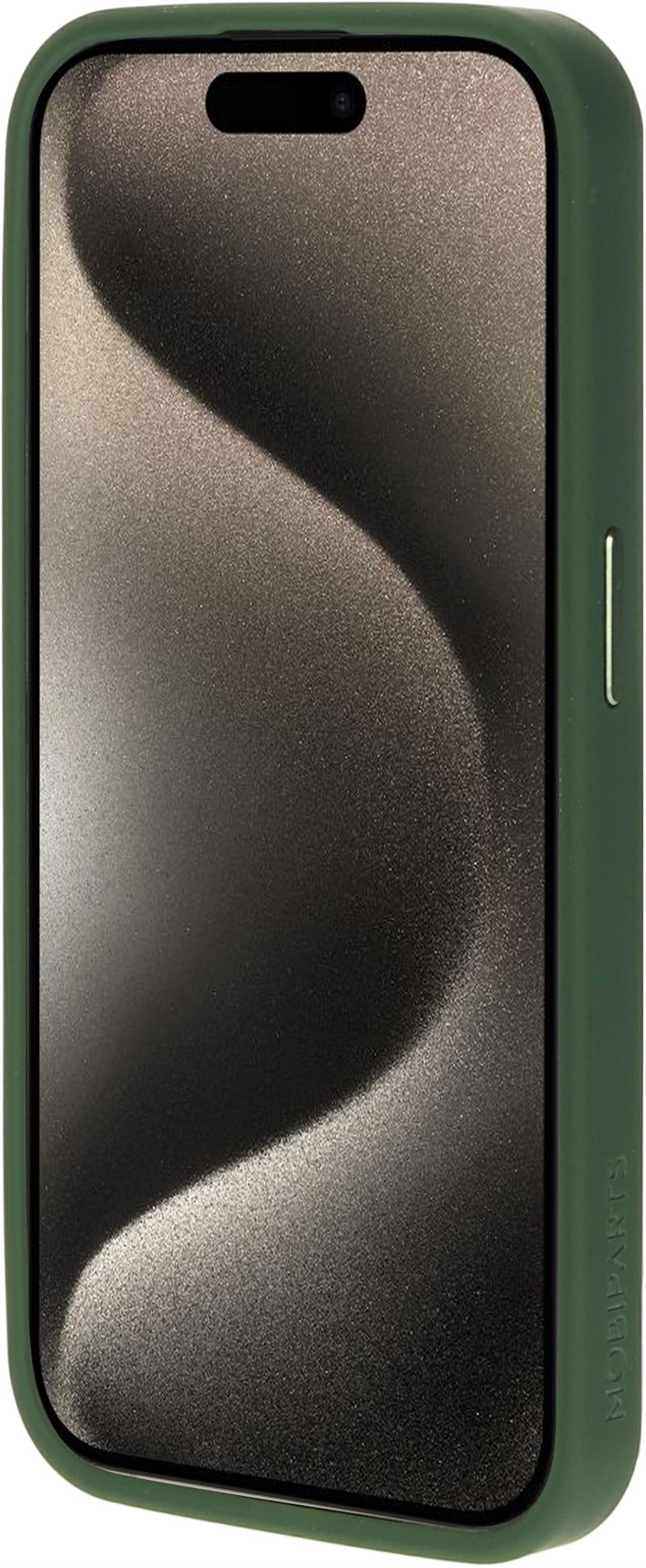 Mobiparts Hardcover Apple iPhone 15 Pro Satin Green (Magsafe Compatible)