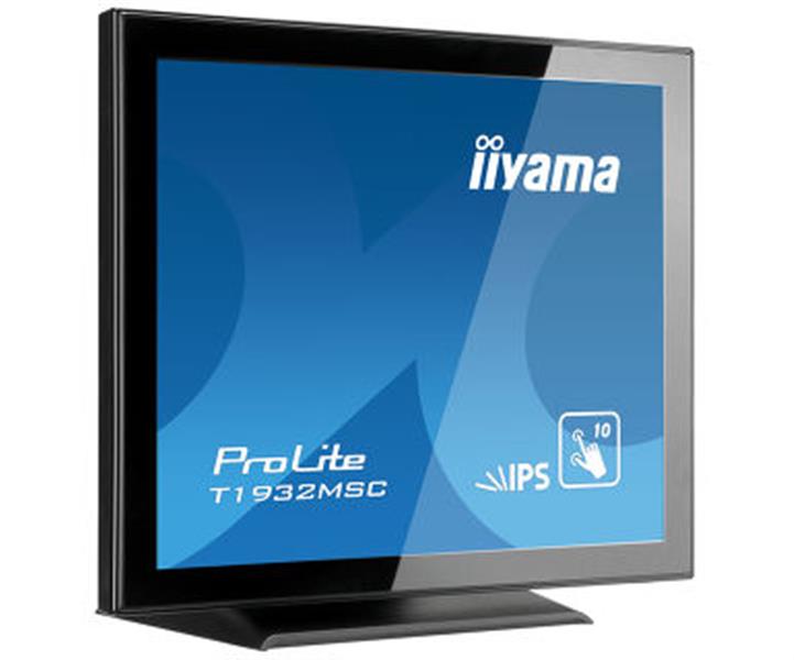 iiyama ProLite T1932MSC-B5X touch screen-monitor 48,3 cm (19"") 1280 x 1024 Pixels Zwart Multi-touch Tafelblad