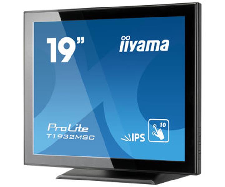 iiyama ProLite T1932MSC-B5X touch screen-monitor 48,3 cm (19"") 1280 x 1024 Pixels Zwart Multi-touch Tafelblad