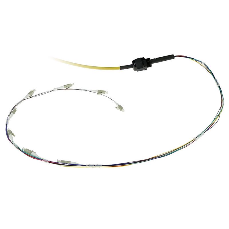 ACT RL4102 Glasvezel kabel 20 m 8x LC OS2 Geel