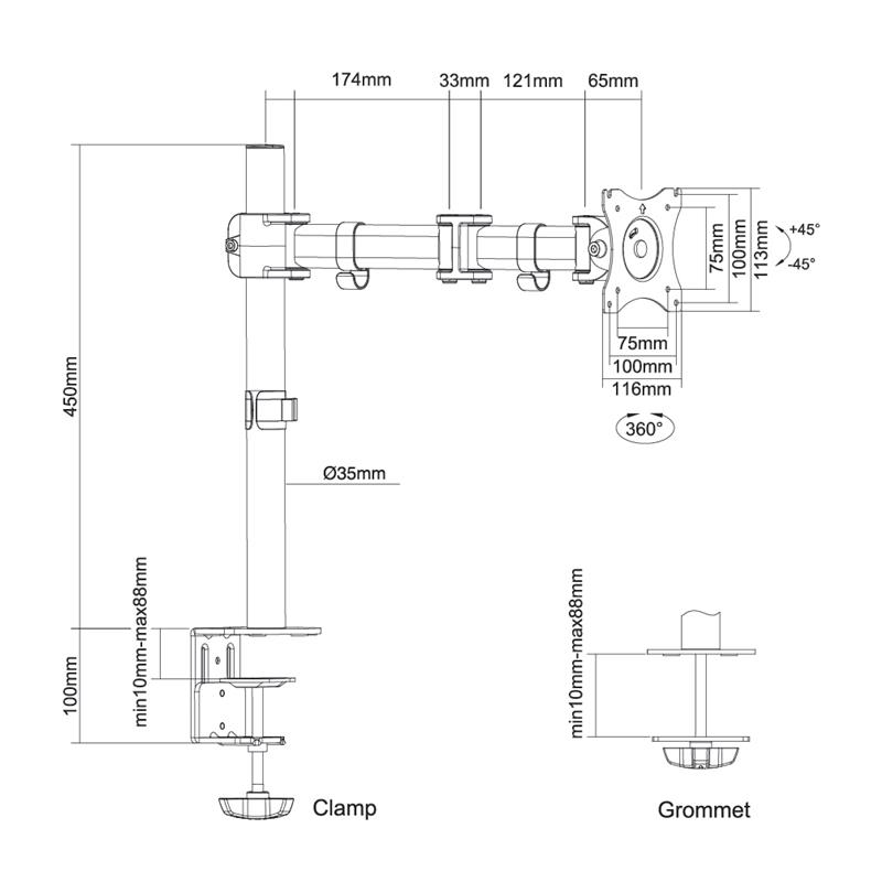 Neomounts monitorarm