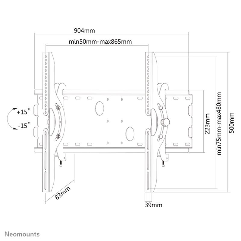 Neomounts tv wandsteun