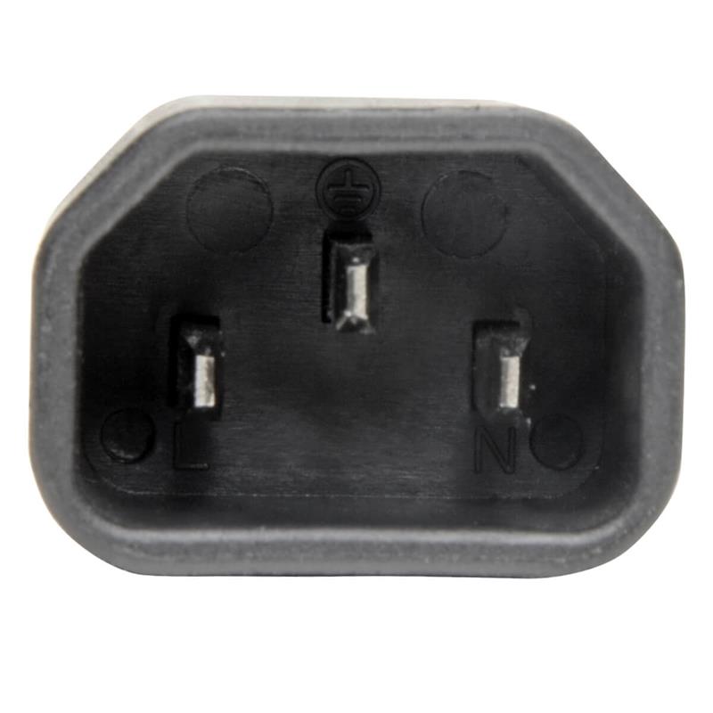 Tripp Lite P014-000 netstekker adapter C14 C6 Zwart