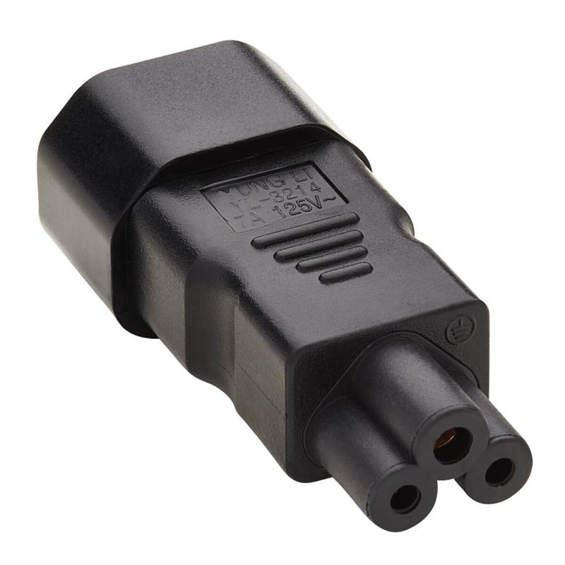 Tripp Lite P014-000 netstekker adapter C14 C6 Zwart