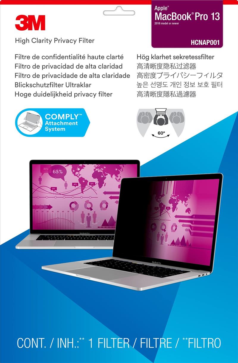 3M High Clarity Privacyfilter voor 13"" Apple® MacBook Pro® (2016)