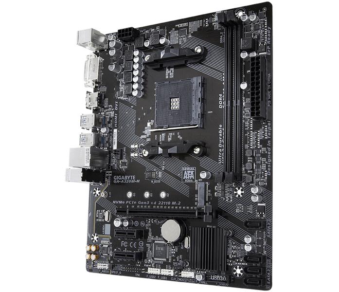 Gigabyte GA-A320M-H moederbord Socket AM4 Micro ATX AMD A320