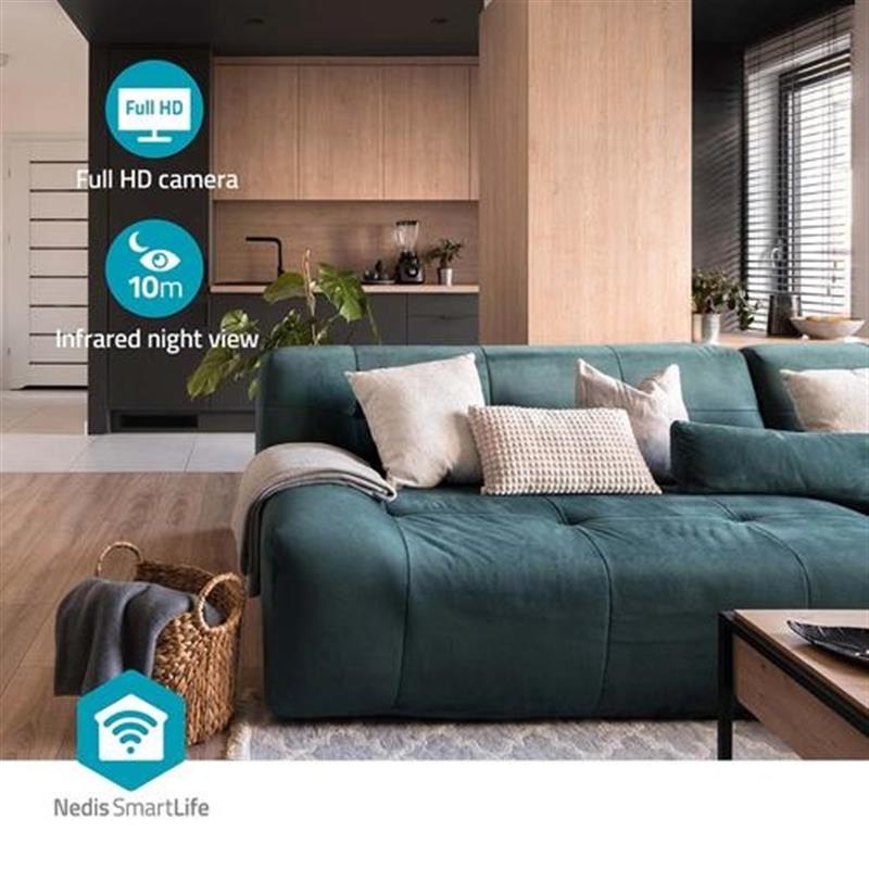 Nedis bewakingscamera Dome IP-beveiligingscamera Buiten 1920 x 1080 Pixels Plafond