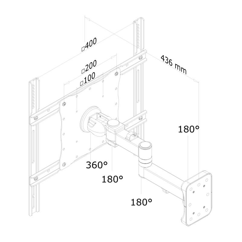 Neomounts tv wandsteun