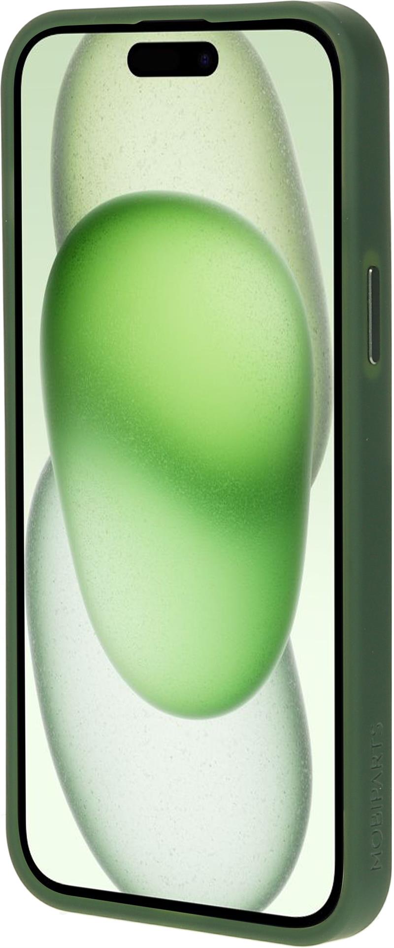 Mobiparts Hardcover Apple iPhone 15 Plus Satin Green (Magsafe Compatible)