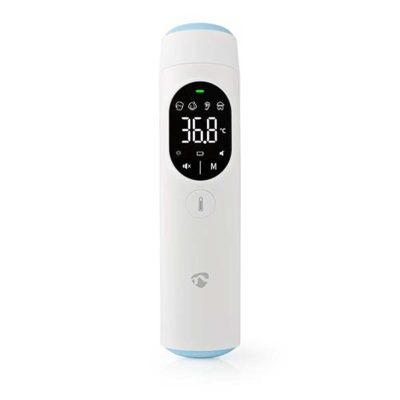 Nedis digitale lichaams thermometer Thermometer met remote sensing Wit Oor Voorhoofd Sensor
