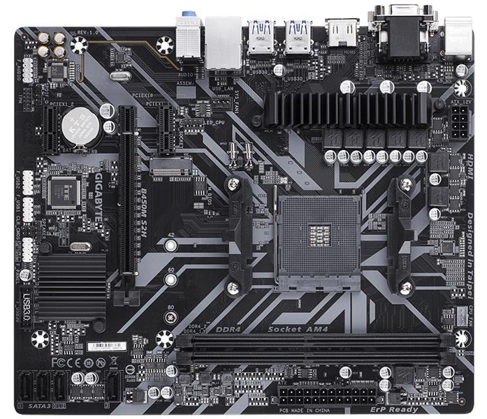 Gigabyte B450M S2H (rev. 1.0) moederbord Socket AM4 Micro ATX AMD B450