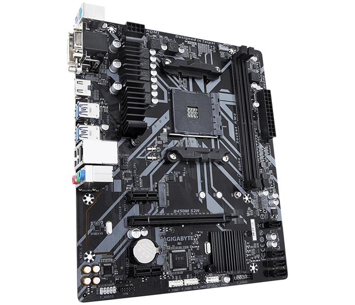 Gigabyte B450M S2H (rev. 1.0) moederbord Socket AM4 Micro ATX AMD B450