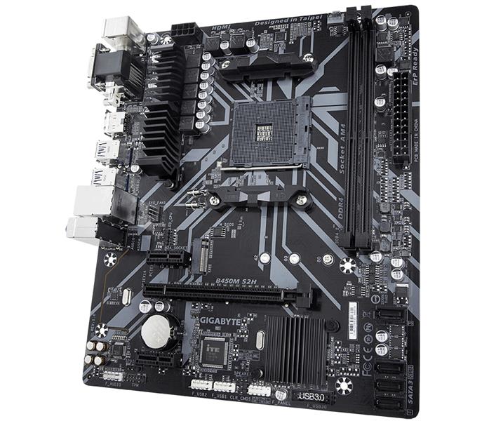 Gigabyte B450M S2H (rev. 1.0) moederbord Socket AM4 Micro ATX AMD B450