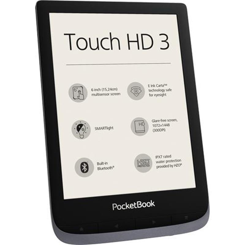 Pocketbook Touch HD 3 e-book reader Touchscreen 16 GB Wi-Fi Zwart Grijs