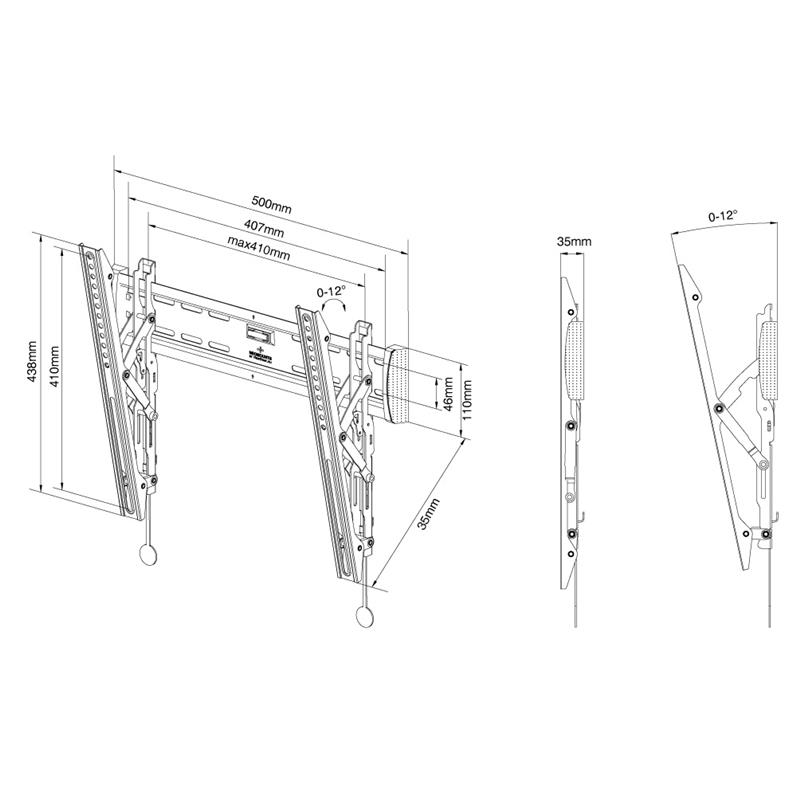 Newstar Flatscreen Wandsteun