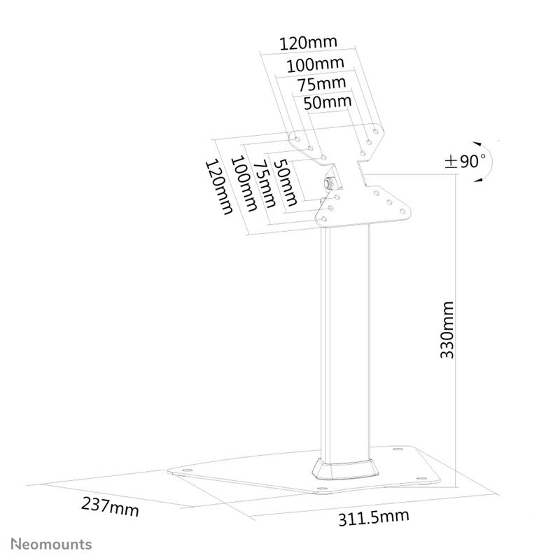 Neomounts monitor stand
