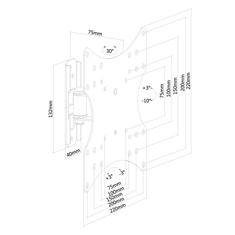 Newstar flatscreen wandsteun