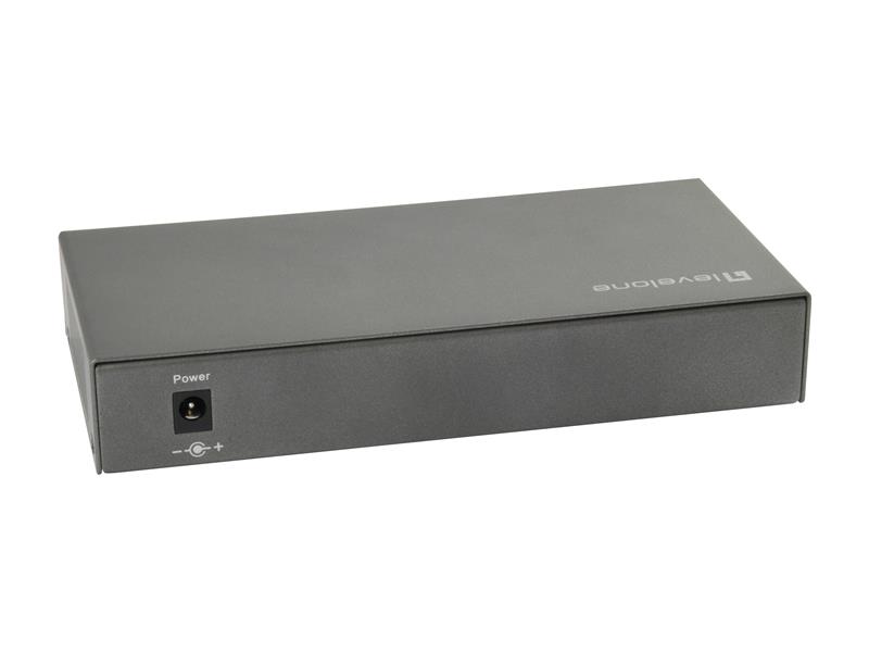 LevelOne GEP-0823 netwerk-switch Gigabit Ethernet (10/100/1000) Power over Ethernet (PoE) Zwart