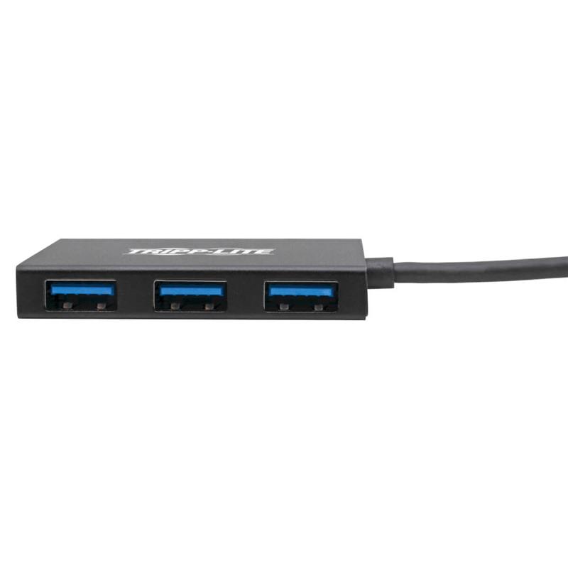 Tripp Lite U360-004-4A-AL interface hub USB 3.2 Gen 1 (3.1 Gen 1) Type-A 5000 Mbit/s Zwart