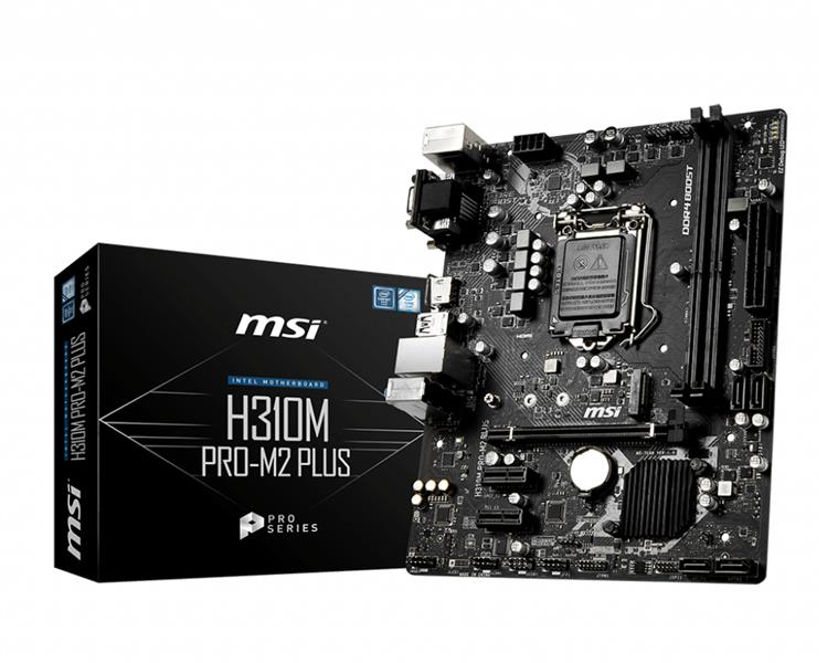 MSI H310M PRO-M2 PLUS moederbord LGA 1151 (Socket H4) Micro ATX Intel® H310