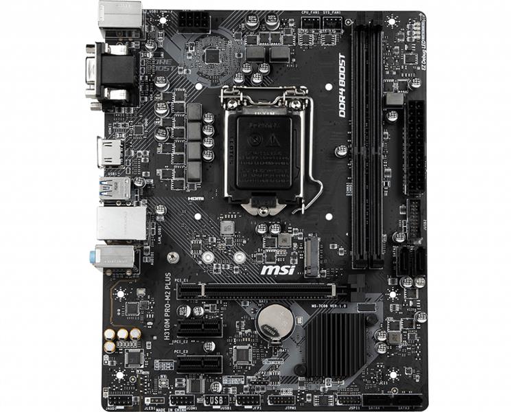 MSI H310M PRO-M2 PLUS moederbord LGA 1151 (Socket H4) Micro ATX Intel® H310