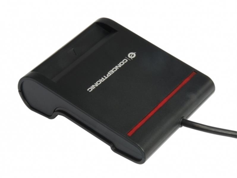 Conceptronic SCR01B smart card reader USB USB 2.0 Zwart