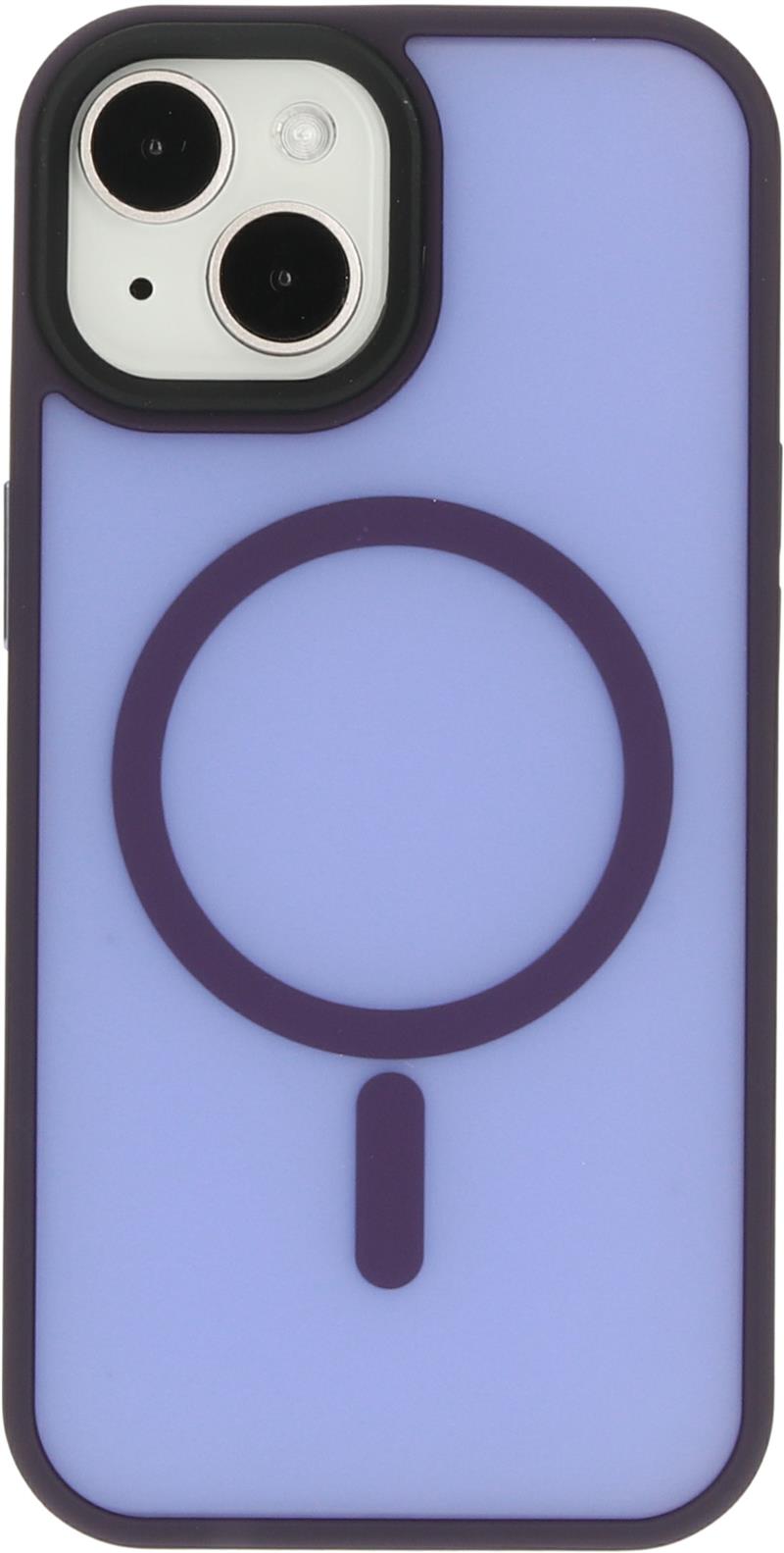 Mobiparts Hardcover Apple iPhone 15 Satin Purple (Magsafe Compatible)