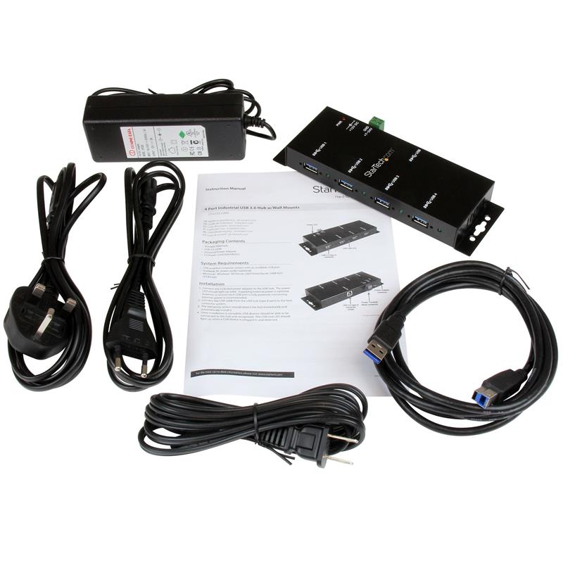 StarTech.com 4-poorts industriële USB 3.0 Hub monteerbaar