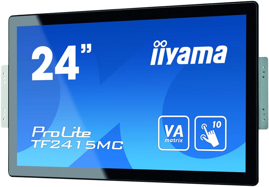 iiyama ProLite TF2415MC-B2 touch screen-monitor 60,5 cm (23.8"") 1920 x 1080 Pixels Zwart Multi-touch Multi-gebruiker