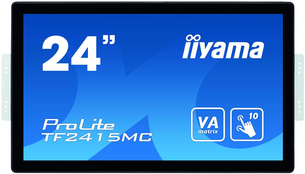 iiyama ProLite TF2415MC-B2 touch screen-monitor 60,5 cm (23.8"") 1920 x 1080 Pixels Zwart Multi-touch Multi-gebruiker