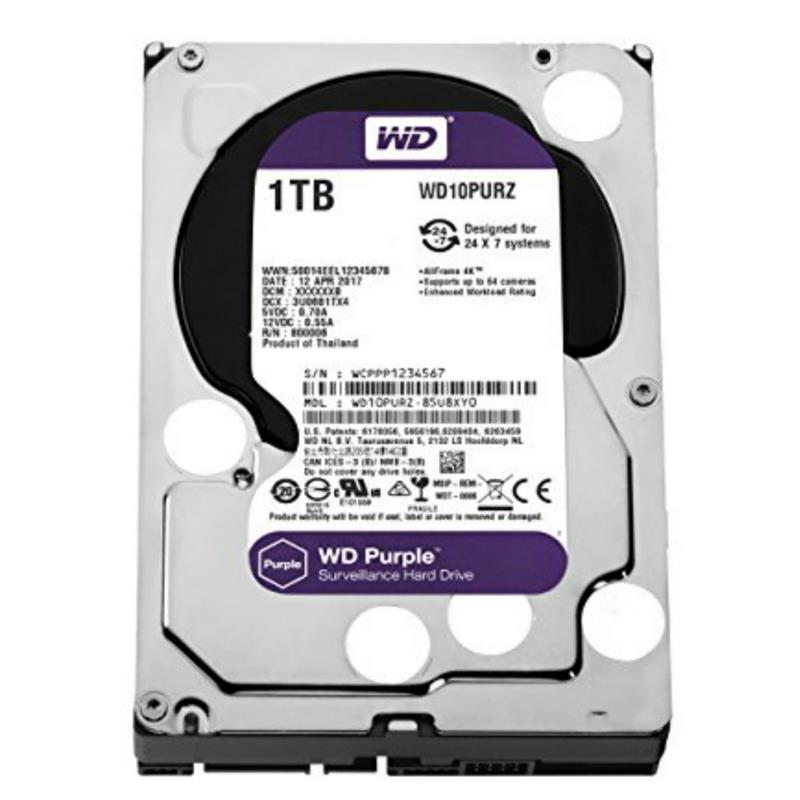 Western Digital Purple 3.5 1000 GB SATA III RENEWED