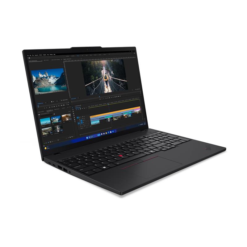 Lenovo ThinkPad T16 Intel Core Ultra 7 155U Laptop 40,6 cm (16"") WUXGA 16 GB DDR5-SDRAM 512 GB SSD Wi-Fi 6E (802.11ax) Windows 11 Pro Zwart
