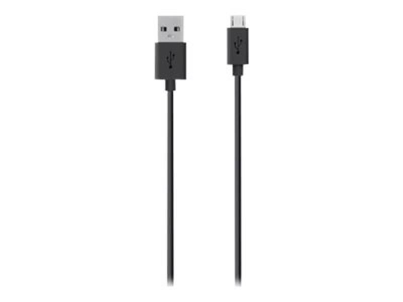 Belkin USB A - Micro-USB, 2m USB-kabel USB 2.0 Micro-USB B Zwart