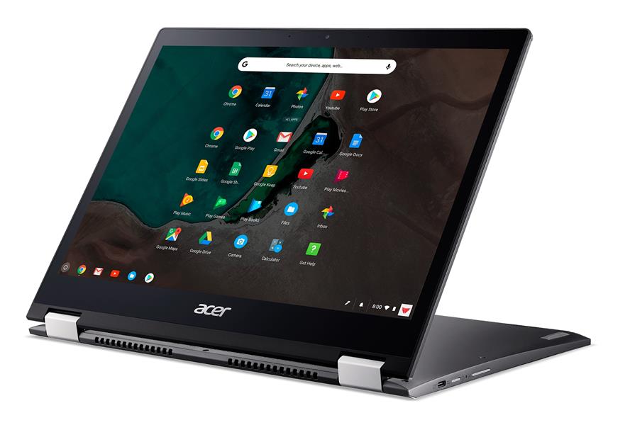 Acer Chromebook Spin 13 CP713-1WN-P88B 34,3 cm (13.5"") Touchscreen Quad HD Intel® Pentium® 4417U 8 GB LPDDR3-SDRAM 64 GB eMMC Wi-Fi 5 (802.11ac) Chro