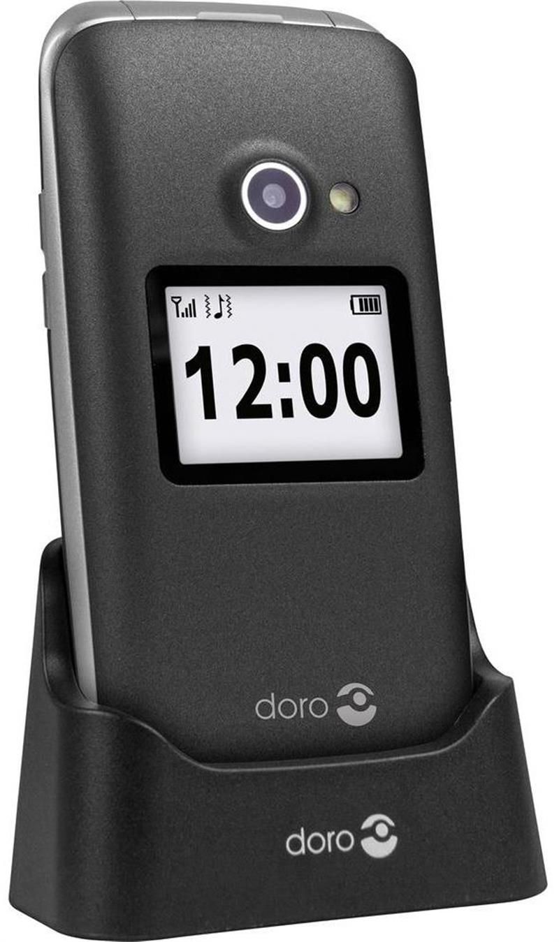 Doro 2424 2G Graphite White Cradle