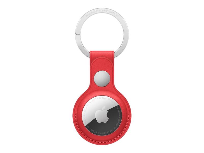 APPLE AirTag Leather Key Ring - RED