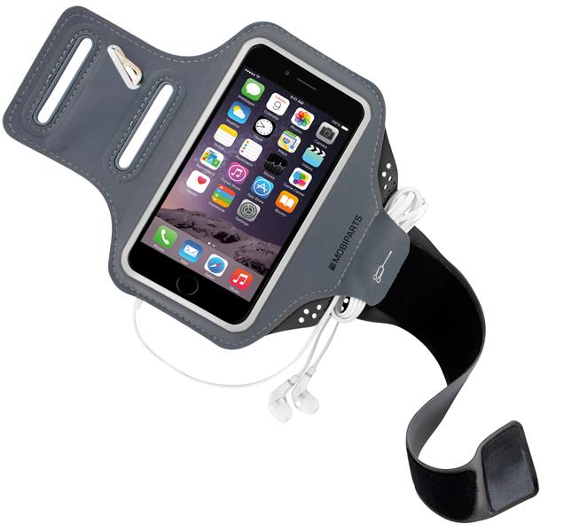 Mobiparts Comfort Fit Sport Armband Apple iPhone 6 Plus, iPhone 6S Plus, iPhone 7 Plus, iPhone 8 Plus Black