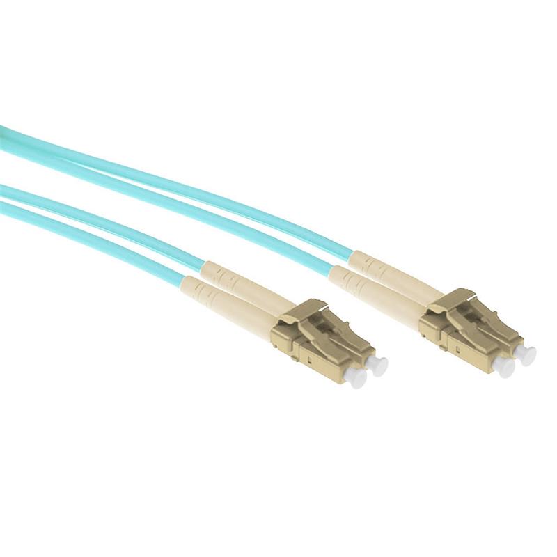 ACT RL3407 Glasvezel kabel 7 m 2x LC OM3 Aqua-kleur