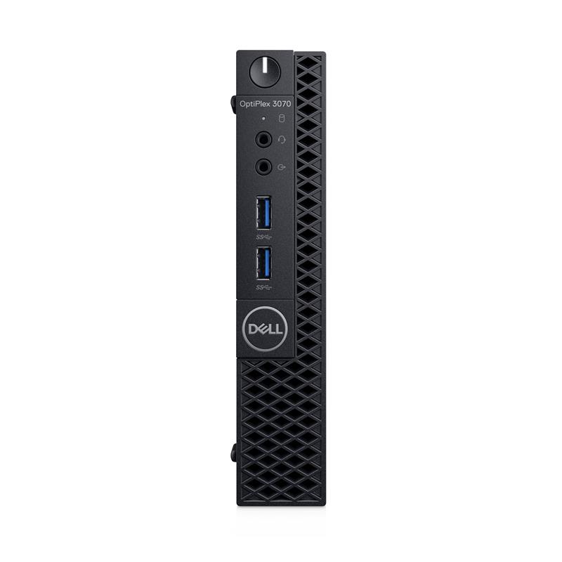 DELL OptiPlex 3070 Intel® 9de generatie Core™ i3 i3-9100T 8 GB DDR4-SDRAM 256 GB SSD MFF Zwart Mini PC Windows 10 Pro