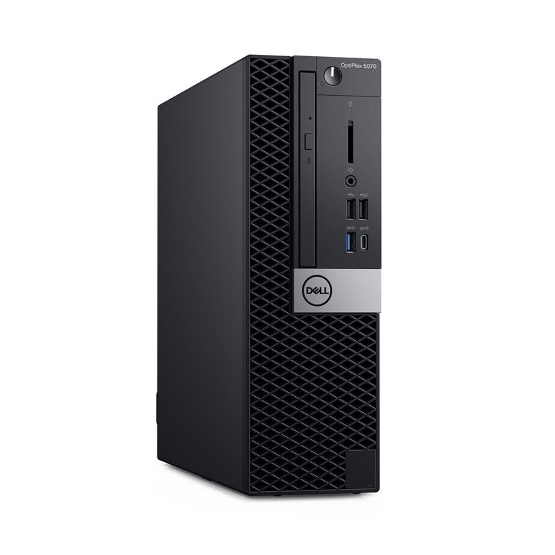 DELL OptiPlex 5070 Intel® 9de generatie Core™ i5 i5-9500 8 GB DDR4-SDRAM 256 GB SSD SFF Zwart PC Windows 10 Pro