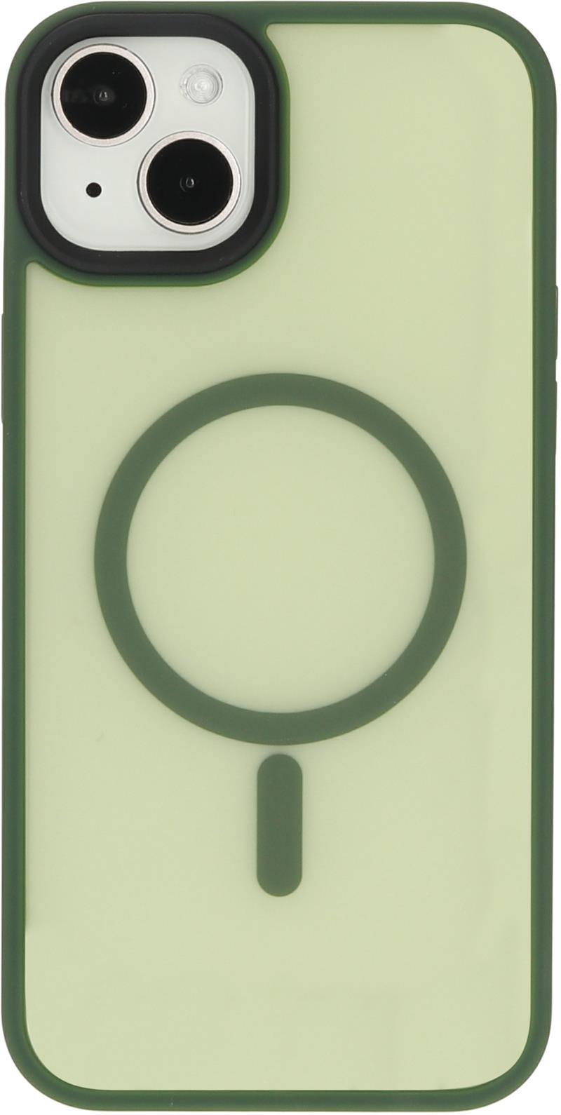 Mobiparts Hardcover Apple iPhone 15 Plus Satin Green (Magsafe Compatible)