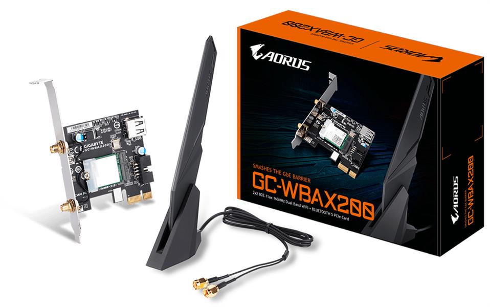 Gigabyte GC-WBAX200 netwerkkaart Intern WLAN / Bluetooth 2400 Mbit/s